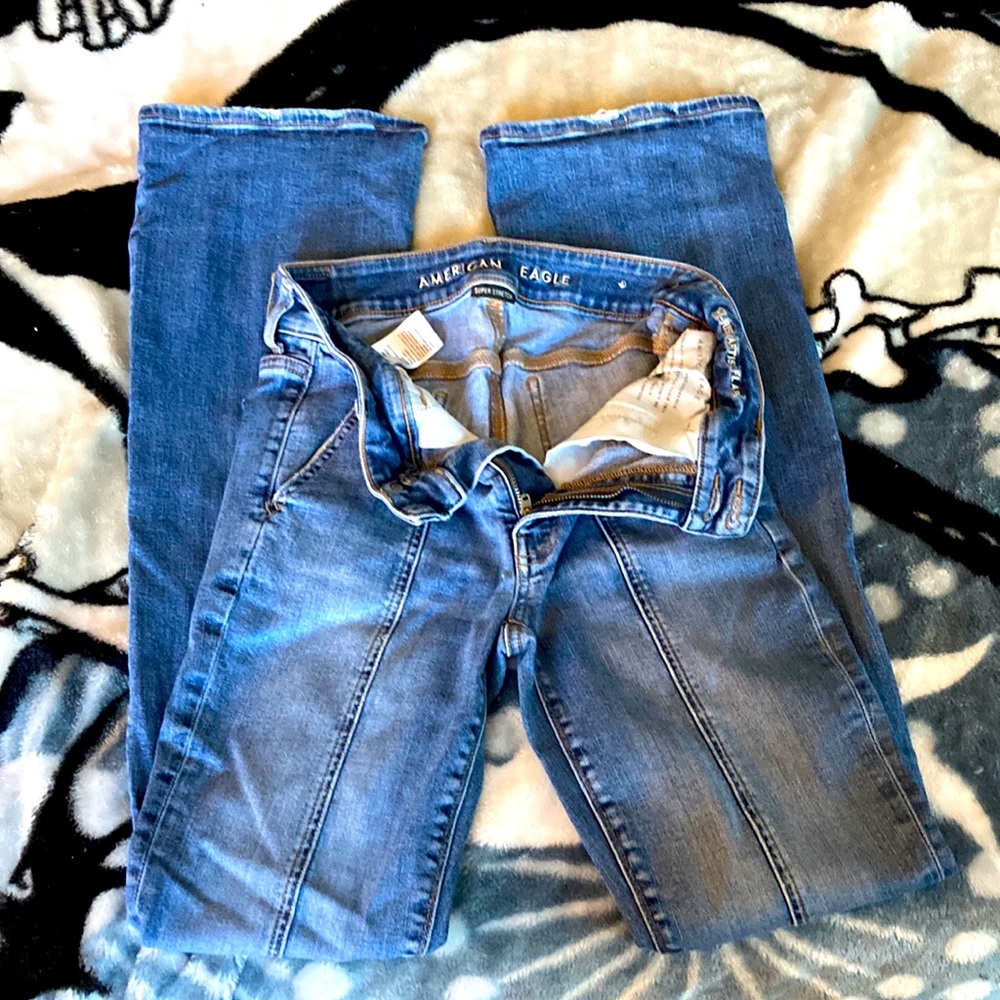 American Eagle Womens Hi-Rise Artist Flare size 6 Long